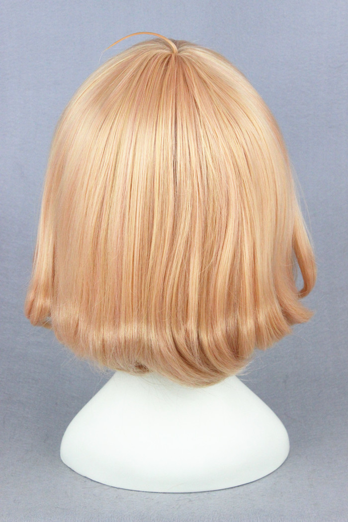 35cm Short Curly Kyokai No Kanata Kuriyama Mirai Wig Light Pink Anime Cosplay Wigs Cs 092awiganime 0516