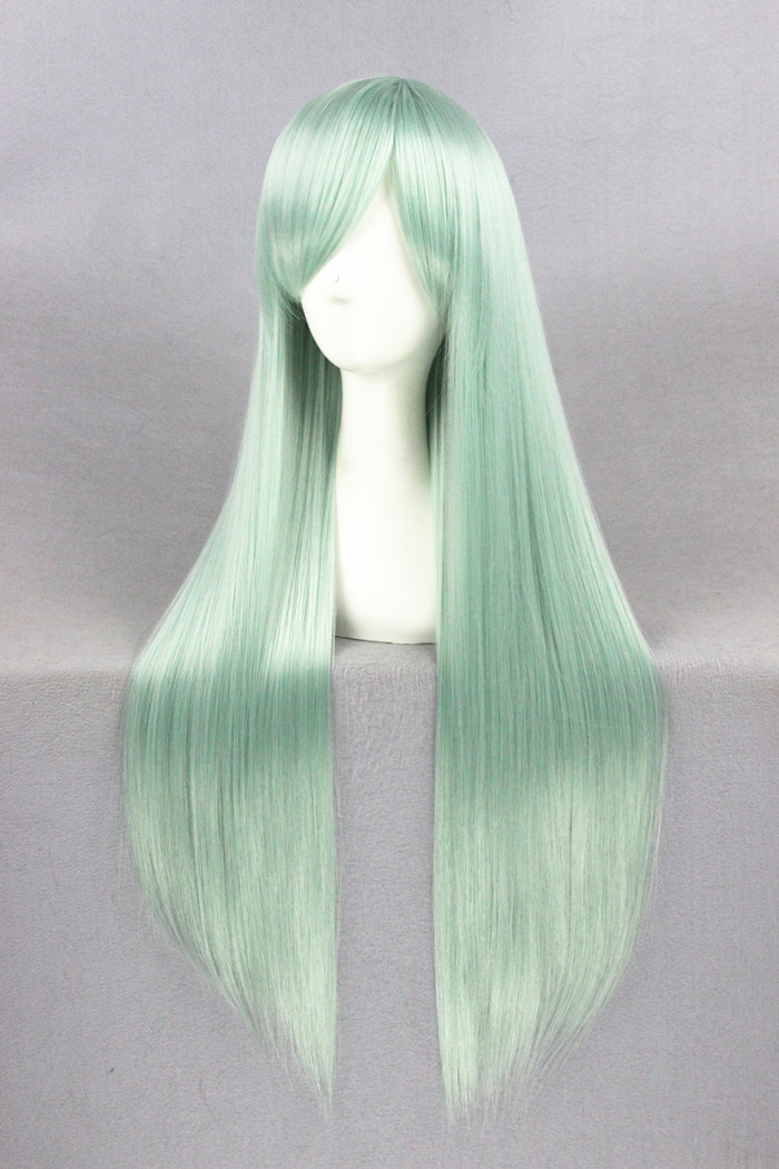 80cm Long Straight Green The Seven Deadly Sins Elisabeth Wig Synthetic ...