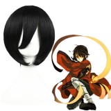 35cm Short Black Axis Powers Aberdeen Synthetic Anime Cosplay Wig CS-001A