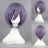 35cm Short Violet Suzumiya Haruhi no Yuuutu Nagato Yuki Synthetic Anime Cosplay Wig CS-001D