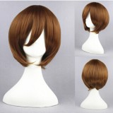 35cm Short Brown Sekai ichi Hatsukoi Yoshino Chiaki Synthetic Anime Cosplay Wig CS-001I
