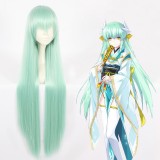 100cm Long Straight Light Green Fate/Grand Order Kiyohime Wig Cosplay Synthetic Anime Hair Wigs CS-366A