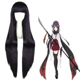 100cm Long Straight Boku Secret Service Shirakiin Ririchiyo Wig Dark Purple Anime Cosplay Hair WigS CS-035R