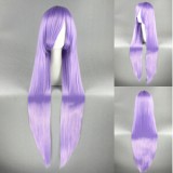 100cm Long Straight Gin Tama Sarutobi Ayame Wig Synthetic Anime Hair Light Purple Cosplay Wig CS-035L