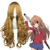 90cm Long Wave Code Geass Nazuka Kaori Wig Synthetic Flaxen Anime Cosplay Wig CS-034A