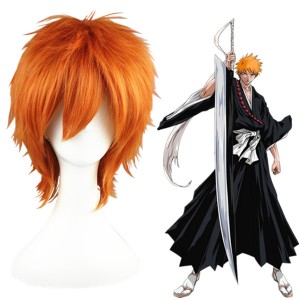 35cm Short Orange Shugo Chara Souma Kukai Synthetic Anime Cosplay Wig CS-012B