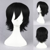 35cm Short Arcana Famiglia Luca Wig Synthetic Hair Black Anime Cosplay Wigs CS-061A