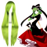100cm Long Straight Touhou Project Hina Kagiyama Wig Synthetic Green Mixed Anime Cosplay Wig CS-035Q