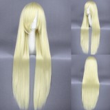 100cm Long Straight Loveless Agatsuma Soubi Wig Synthetic Yellow Anime Cosplay Wigs CS-035Y