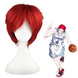 30cm Short Red Kuroko no Basket Akashi Seijuro Synthetic Anime Cosplay Wig CS-013A