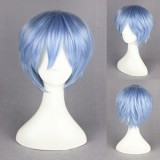35cm Short Kuroko No Basketball Kuroko Tetsuya Wig Synthetic Hair Ice Blue Anime Cosplay Wigs CS-053A