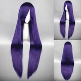 100cm Long Straight Umineko no Nakukoroni Frederica Bernkaste Wig Synthetic Purple Anime Cosplay Wig CS-035D