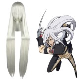 120cm Long Straight Rozen Maiden Suigintou Wig Silver White Synthetic Anime Cosplay Hair Wigs CS-066A
