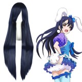 100cm Long Straight Umineko no Nakukoroni Furudo Erika Wig Dark Blue Anime Cosplay Hair Wigs CS-035O