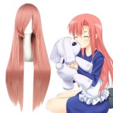 80cm Long Straight Pandora Hearts Lottie Wig Synthetic Pink Anime Cosplay Wig CS-033G