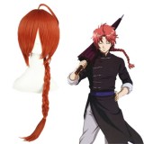 60cm Long Gin Tama Kamui Wig Orange Synthetic Anime Cosplay Hair Wigs CS-050A