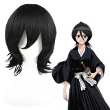 35cm Short Black Bleach Kojima Mizuiro Synthetic Anime Cosplay Wig CS-008A