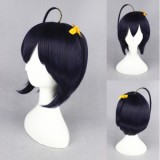 35cm Short Cyuunibyou Demo Koigashitai Takanashi Rikka Wig Purple&Black Mixed Anime Cosplay Wig CS-072A