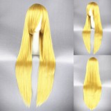 100cm Long Straight Chobits Eruda Wig Blonde Synthetic Anime Cosplay Wig CS-035J