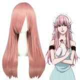 60cm Long Straight HitmanReborn Bianchi Synthetic Hair Pink Anime Cosplay Wig CS-029C