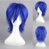 35cm Short Blue Vocaloid Kaoto Synthetic Anime Cosplay Wig CS-009A