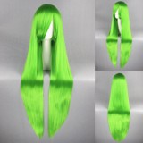 100cm Long Straight Code Geass Wig Green Synthetic Hair Anime Cosplay Wig CS-035P