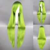 100cm Long Straight Touhou Project Hina Kagiyama Wig Synthetic Green Mixed Anime Cosplay Wig CS-035Q