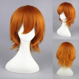 35cm Short Axis powers Rovino·Vargas Synthetic Hair Orange Anime Cosplay Wig CS-019A