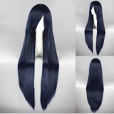 100cm Long Straight Umineko no Nakukoroni Furudo Erika Wig Dark Blue Anime Cosplay Hair Wigs CS-035O