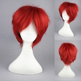 30cm Short Red Kuroko no Basket Akashi Seijuro Synthetic Anime Cosplay Wig CS-013A