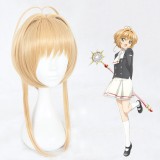 40cm Medium Long Dark Blonde Card Captor Sakura Kinomoto Sakura Wig Synthetic Anime Cosplay Hair Wigs CS-360A