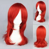 55cm Medium Long Red Synthetic Hair Anime Cosplay Costume Wig CS-026C