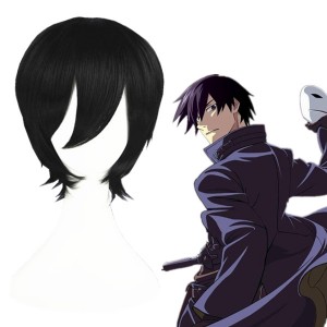 35cm Short Black Ao no Exorcist Okumura Rin Wig Synthetic Anime Cosplay Wigs CS-047A