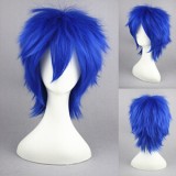 35cm Short Blue Vocaloid Kaito Synthetic Hair Anime Cosplay Wig CS-011A