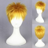 30cm Short Blonde Shingeki no Kyojin Reiner Braun Wig Synthetic Anime Cosplay Wigs CS-121A