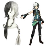 110cm Long Silver White&Gray Vocaloid3 China Wigs Synthetic Hair Anime Cosplay Wig CS-113A
