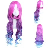 80cm Long Wave Three Colors Mixed League of Legends LOL Miss Fortune Wig Synthetic Anime Cosplay Wigs CS-119B