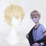 30cm Short Beige Game Love and Producer Zhou Qiluo Wig Synthetic Anime Cosplay Wig CS-357D
