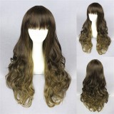 65cm Long Wave Color Mixed Girls Wigs Synthetic Anime Cosplay Lolita Wigs CS-098A