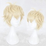 30cm Short Beige Game Love and Producer Zhou Qiluo Wig Synthetic Anime Cosplay Wig CS-357D