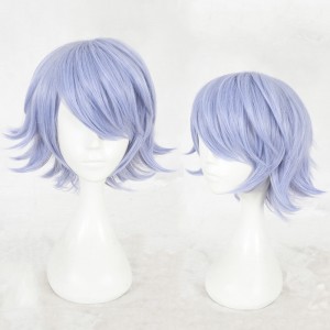 30cm Short Light Purple Glory of Kings Hair Wigs Synthetic Anime Cosplay Wig CS-355C
