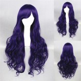 80cm Long Wave Purple Wigs Synthetic Hair Anime Cosplay Lolita Wig CS-131A