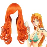 65cm Long Wave Orange One Piece Cosplay Nami(2years later) Synthetic Anime Cosplay Wigs CS-115A