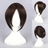 40cm Short Brown Shingeki no Kyojin Ymir Wig Synthetic Anime Cosplay Wigs CS-118A