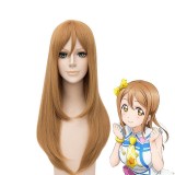 60cm Long Straight Light Brown LoveLive!Sunshine Kunikida Hanamaru Wig Synthetic Anime Cosplay Wigs CS-181O