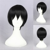 30cm Short Black Hoozuki no Reitetsu Raymon Wig Syntheti Anime Hair Cosplay Wig CS-134B