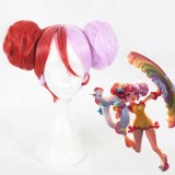 35cm Short Red Pink King of Glory Little Joe Wig Synthetic Anime Cosplay Hair Wigs CS-340A