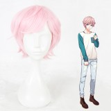 35cm Short Pink A3 Sakisaka Muku Wig Synthetic Party Hair Wig Anime Cosplay Wigs CS-336G