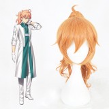 55cm Medium Long Orange Fate/Grand Order Dr.Roman Wig Synthetic Party Hair Anime Cosplay Wigs+1Ponytail CS-345D