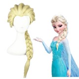 50cm Medium Long Beige Frozen Elsa Wig Synthetic Anime Hair Cosplay Wigs CS-135A